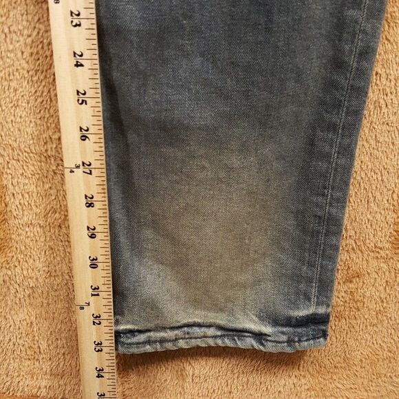 VAYDER Jeans Mens Size 30 Gray Charcoal Tan Wash Straight Leg Luxury Denim $435 - Picture 9 of 10